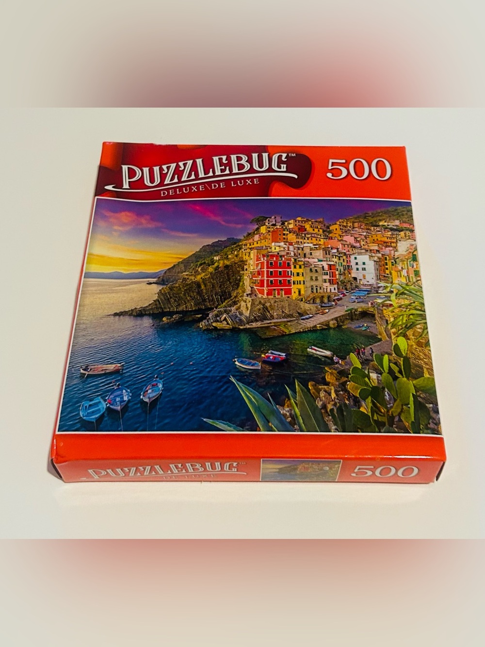 New “Cinque Terre Cliffside Fishing Village” 500 Pieces 18” x 14” Puzzlebug